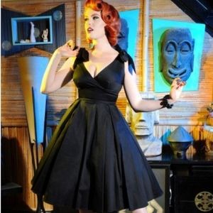 Deadly Dames Tie Me Up Dress pinup VLV Viva